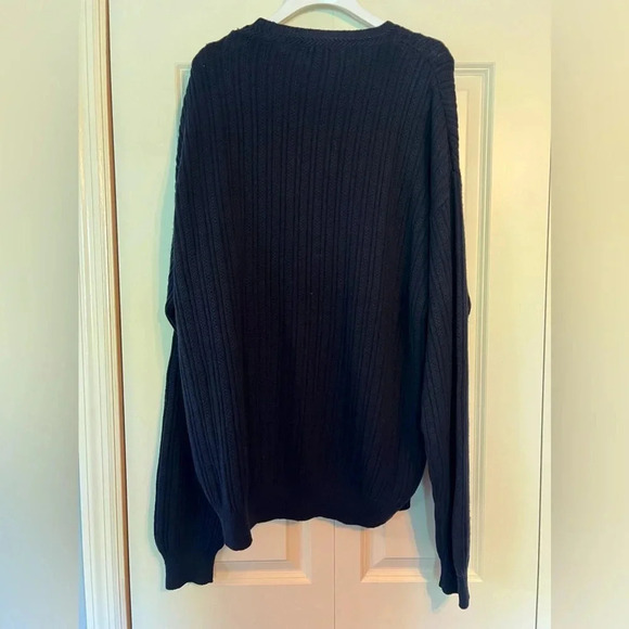 Nautica mens navy blue sweater. Size XL. NWT. Linen and cotton blend. - Picture 8 of 8
